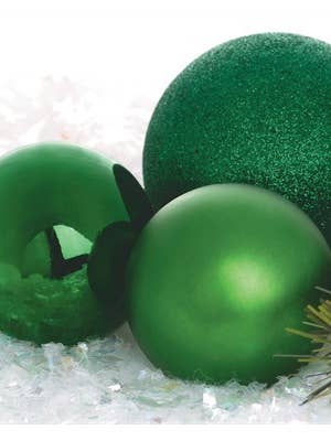 ORNAMENT GLITTER - GREEN - 3.25" for wholesale by Studio Specialties