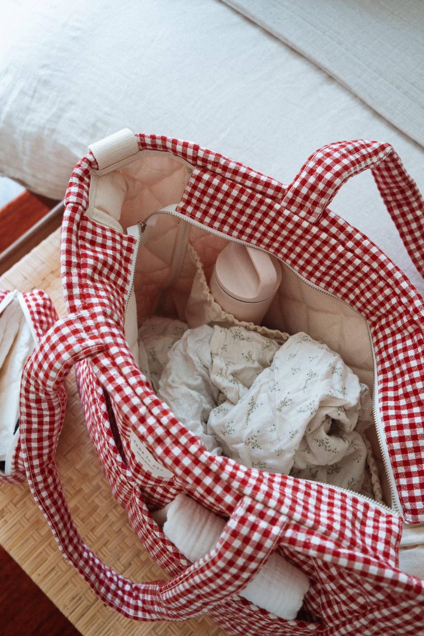 Dans le sac - Wholesale Diaper Bag - Baby - Organic cotton diaper bag - Gingham collection10