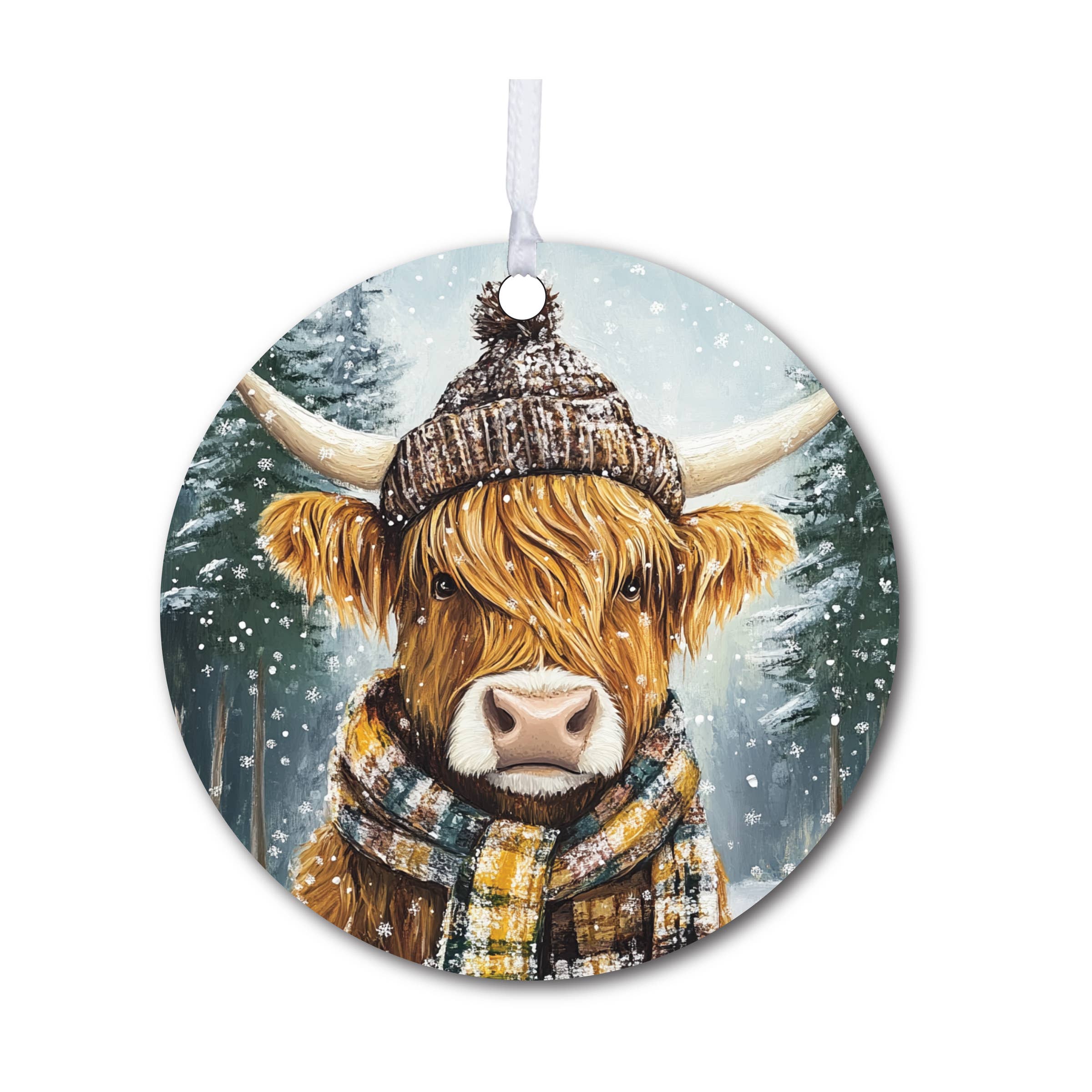 LifeSong Milestones - Wholesale Ornament - Highland Cow Christmas Ornament – Holiday Accessories0