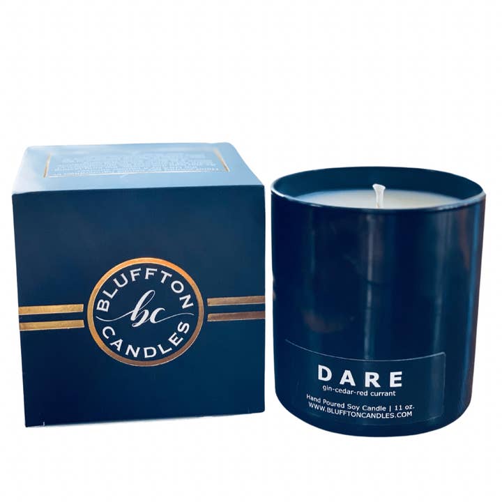 Dare | The Leo Collection | Black Glass 11 oz. for wholesale by Bluffton Candles