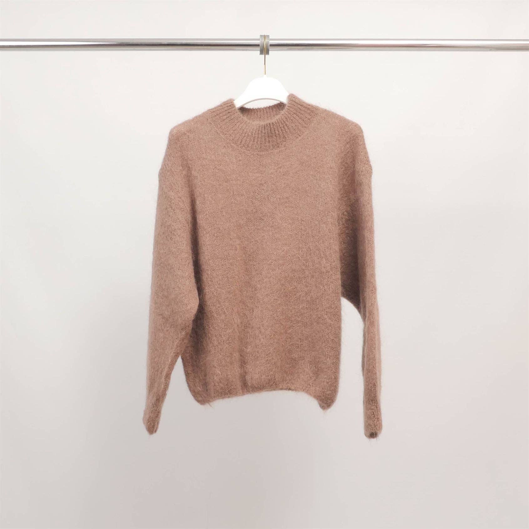 Cecile Wang – Großhandel Strickpullover – Damen – Rollkragenpullover aus Kid-Mohair und Alpaka PJ243704