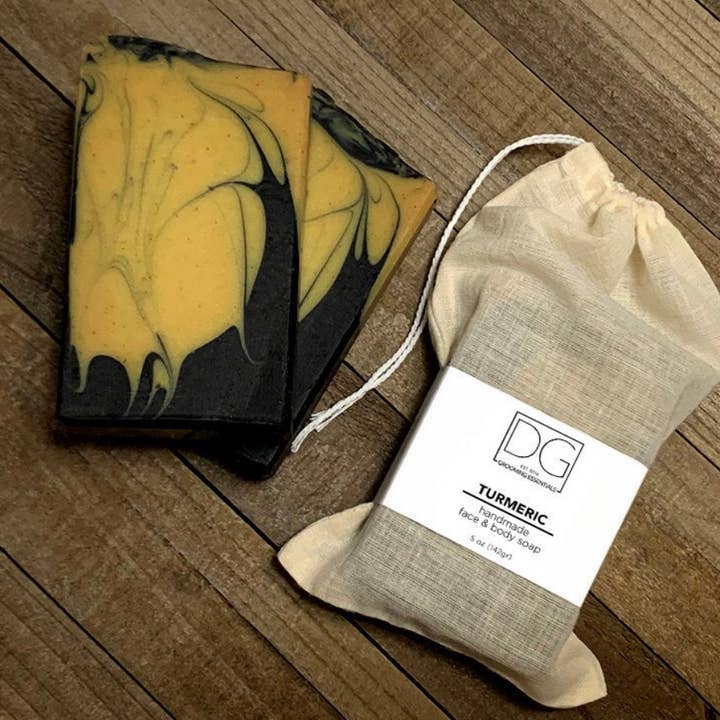 Turmeric Charcoal Soap for wholesale by DG Grooming Essentials