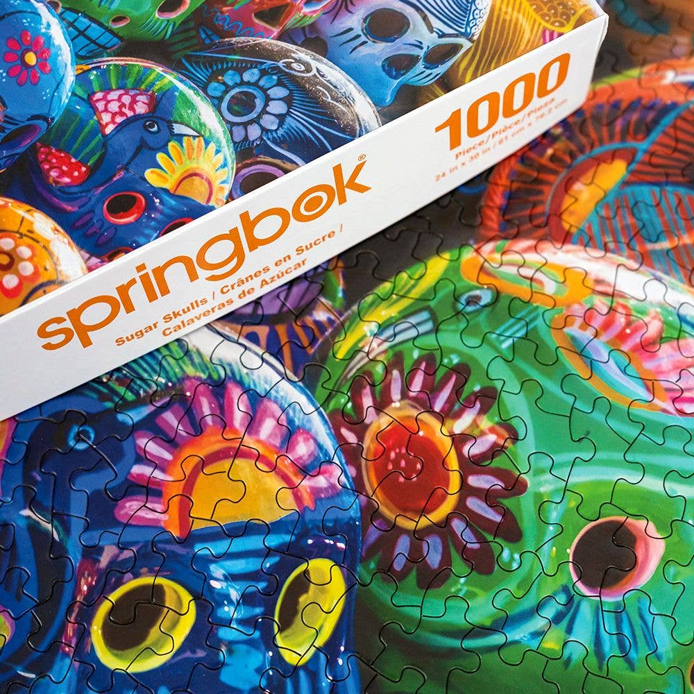 Springbok Puzzle - Vente Puzzle – adulte - Puzzle de 1000 pièces Sugar Skulls4