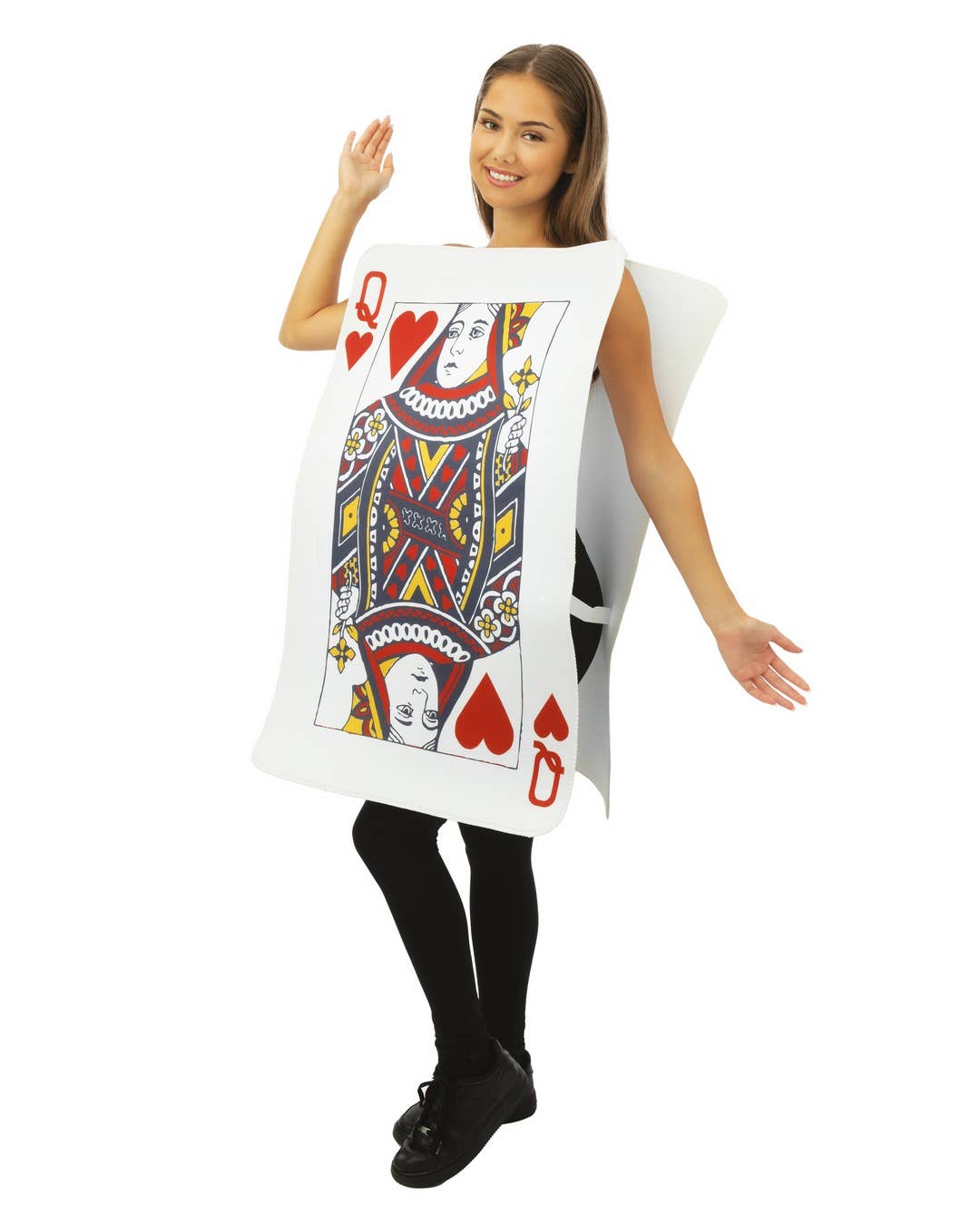 P'tit Clown – Disfarce – Mulher por atacado – Fato Carta Rainha de Copas - Adulto - Tamanho Único1