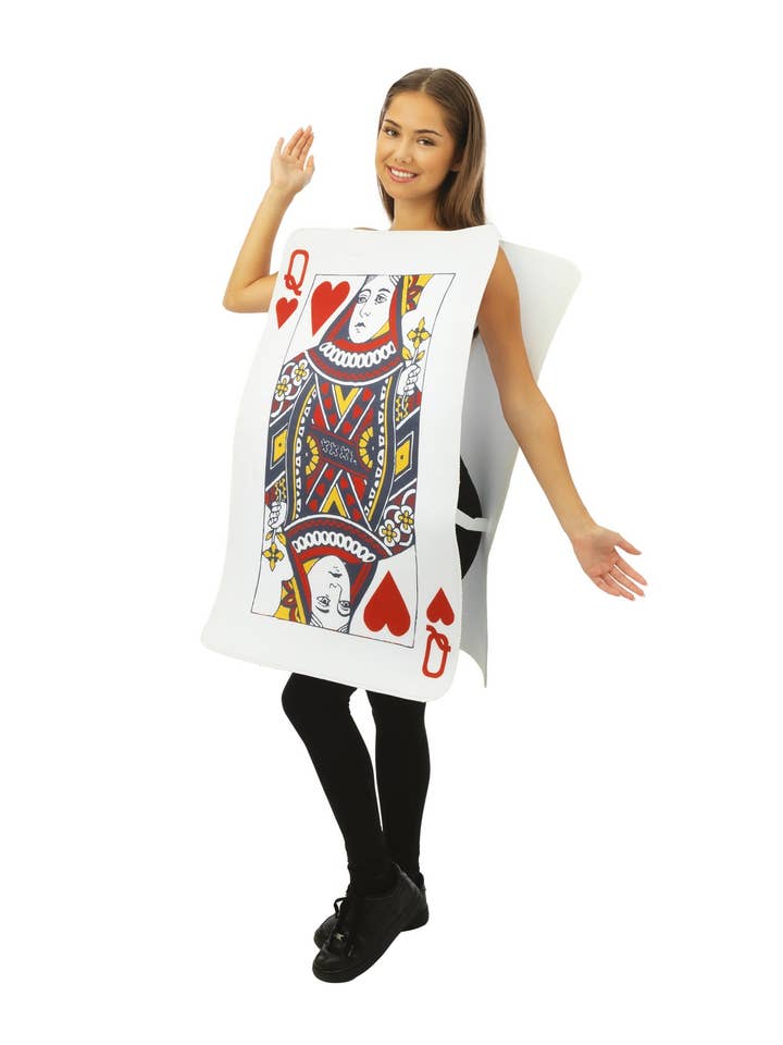 P'tit Clown – Disfarce – Mulher por atacado – Fato Carta Rainha de Copas - Adulto - Tamanho Único1