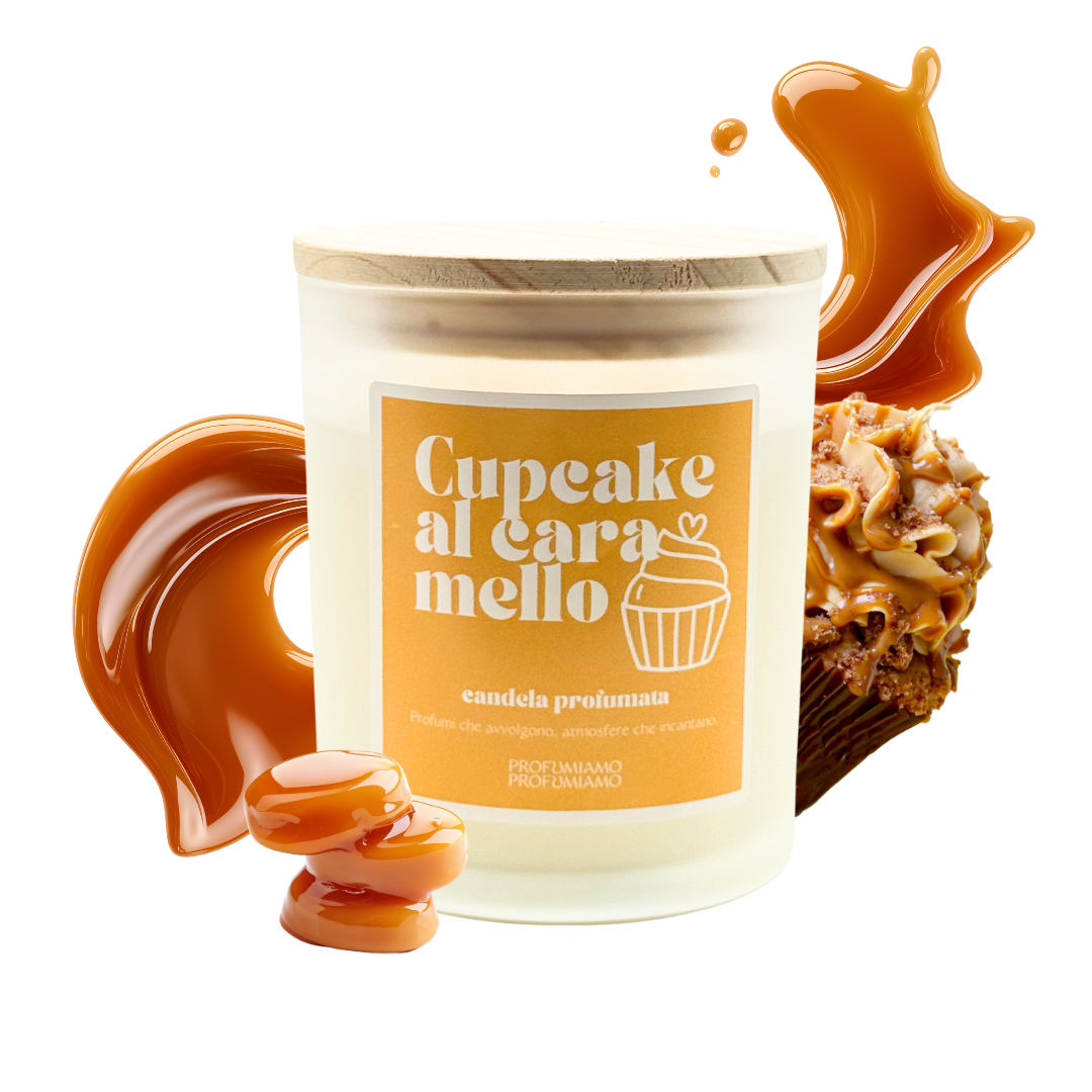 Profumiamo - Wholesale Jar/Filled Candle - CARAMEL CUPCAKE0