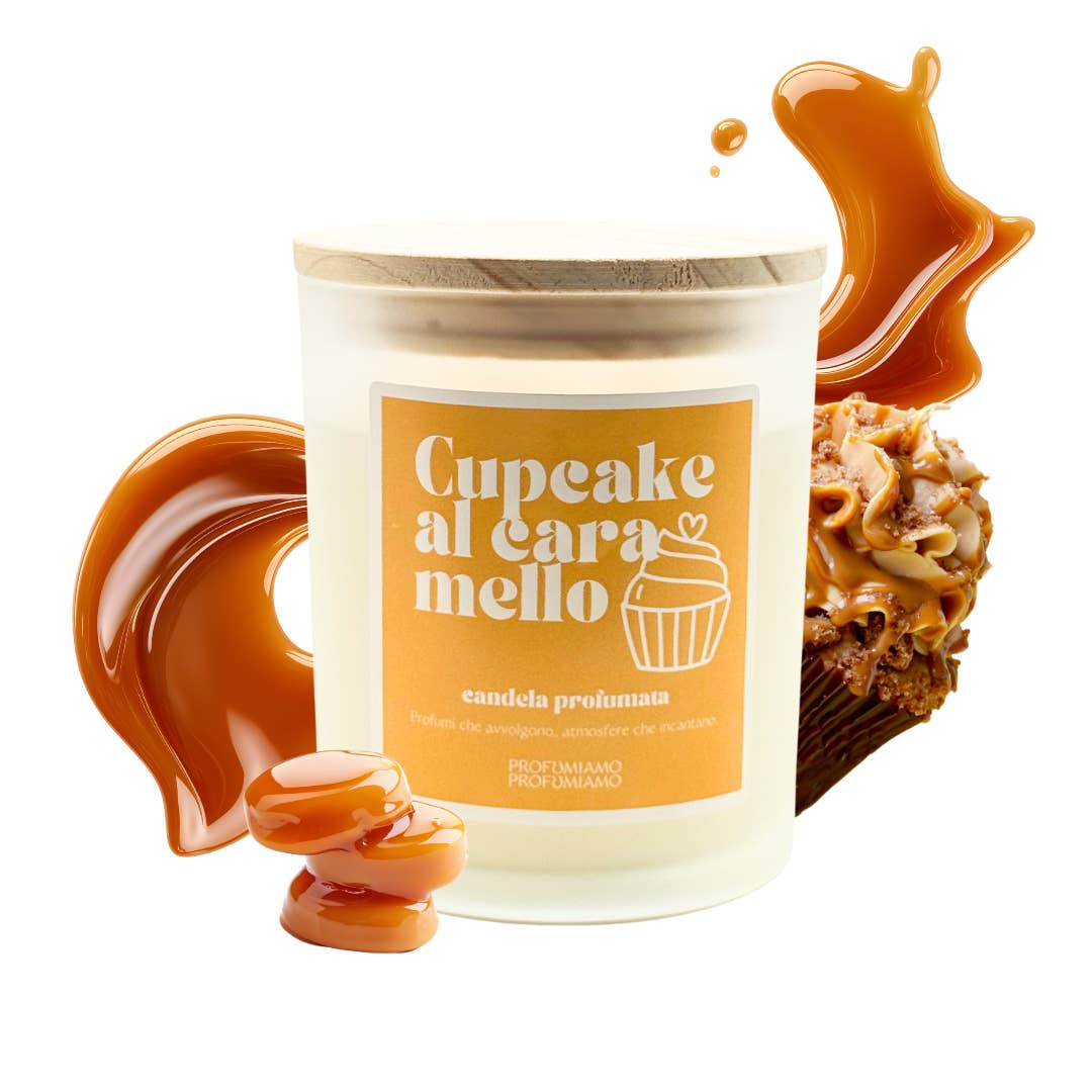 Profumiamo - Wholesale Jar/Filled Candle - CARAMEL CUPCAKE