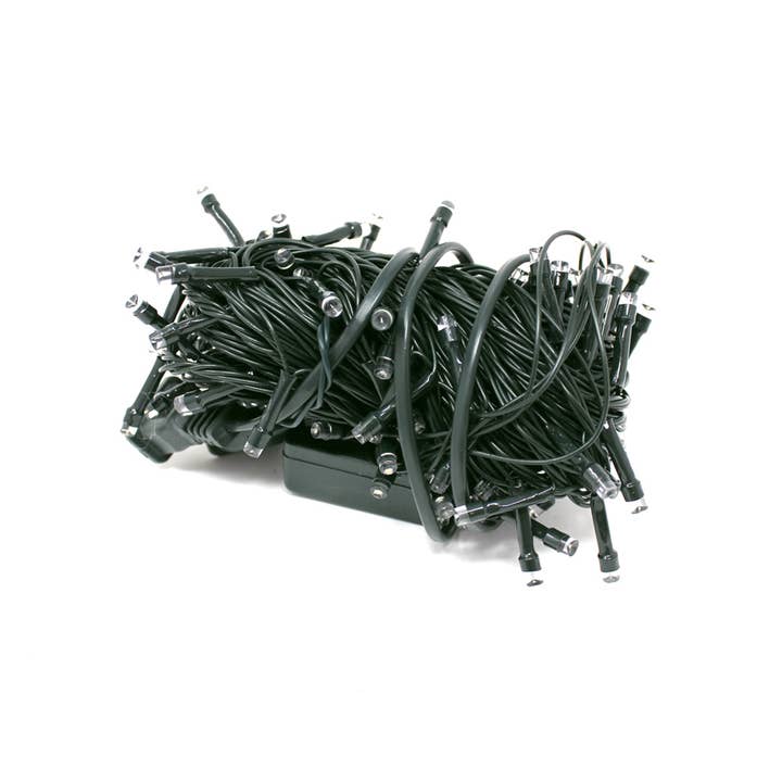 100 LED Green Cable String Christmas Lights, Warm White for wholesale on Faire3