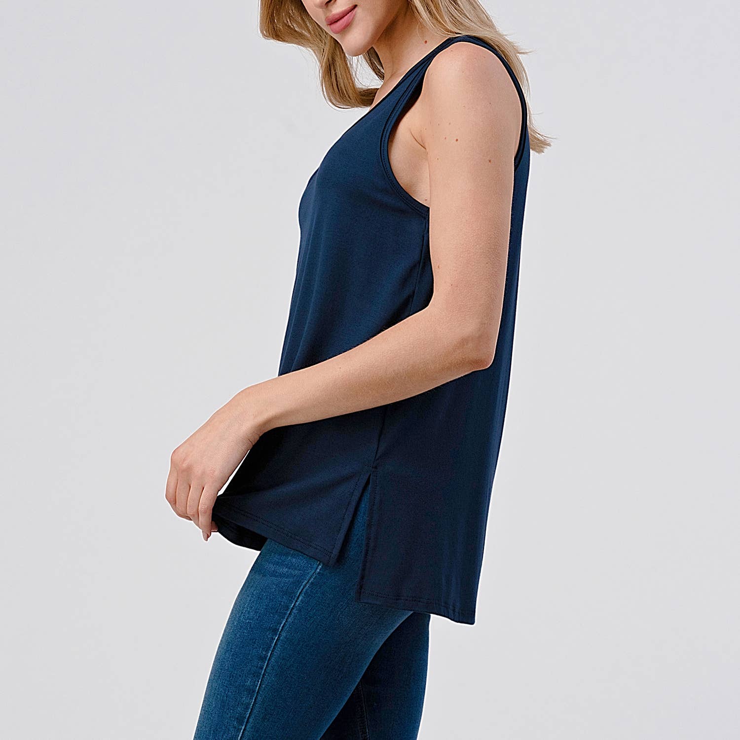 Heimious - Vente Débardeur – femme - Débardeur en jersey modal avec fentes latérales, T46825