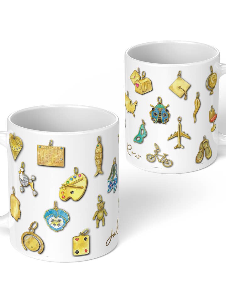 Charms Kaffeetasse aus Gelbgold für den Großhandel von Juler's Row