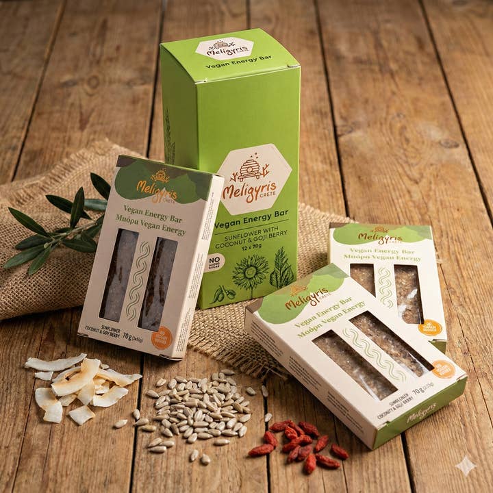 ALETA FARMS - Wholesale Snack Bar - Vegan Energy Bar, Sunflower Seed & Oat Bar, Retail Display