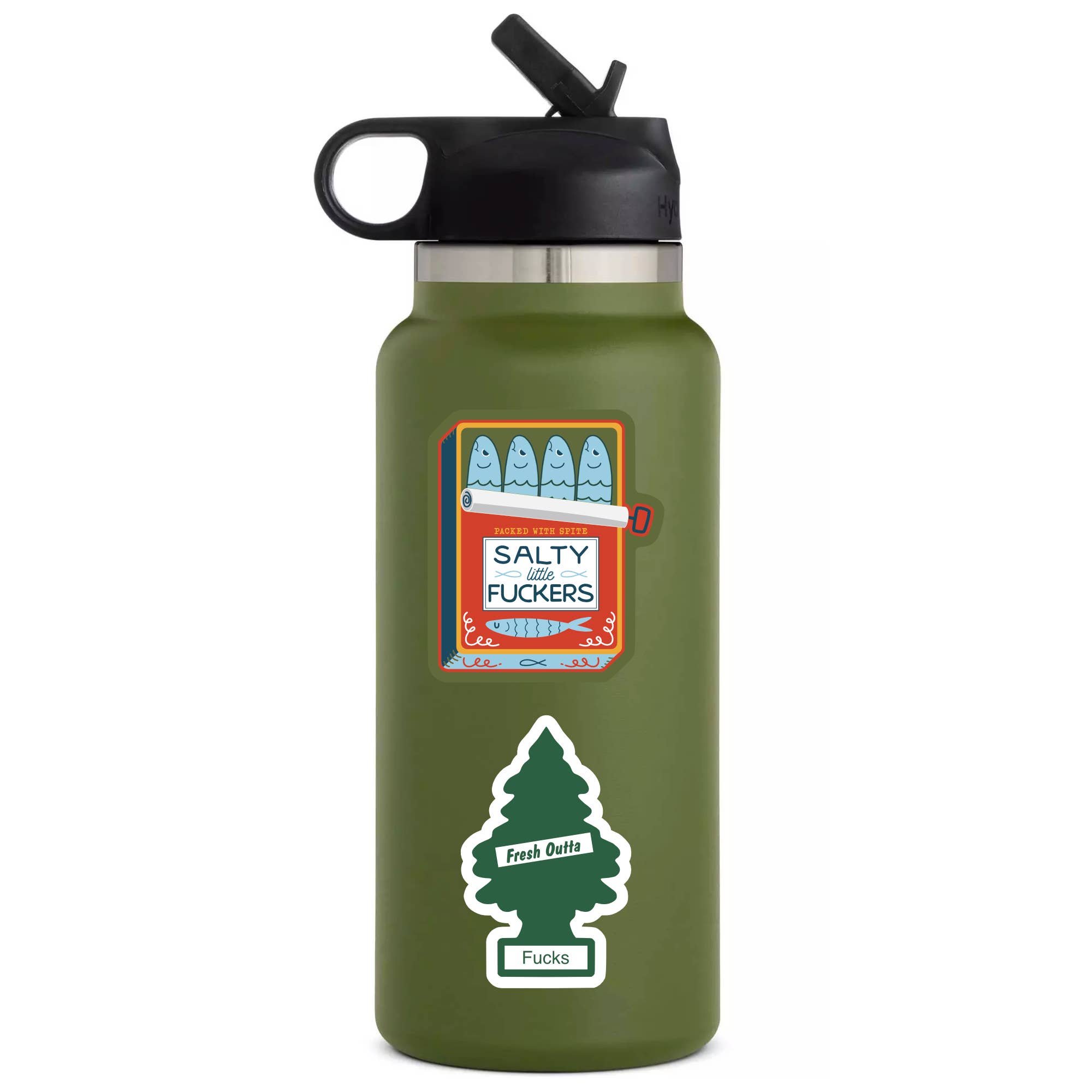 Juju and Moxie - Wholesale Phone & Laptop Stickers - Salty Sardines Fish Funny Swear High Quality Vinyl Sticker2