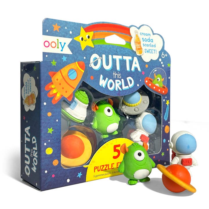 OOLY - Wholesale Eraser – Child - Outta This World: Scented Erasers (Set of 5)6