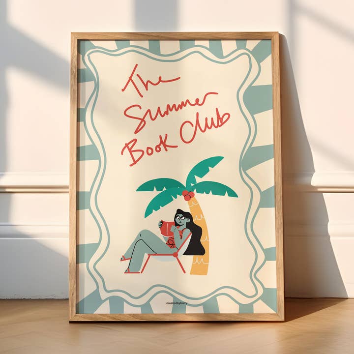 The Summer Book Club Print for wholesale by Createdbyharry