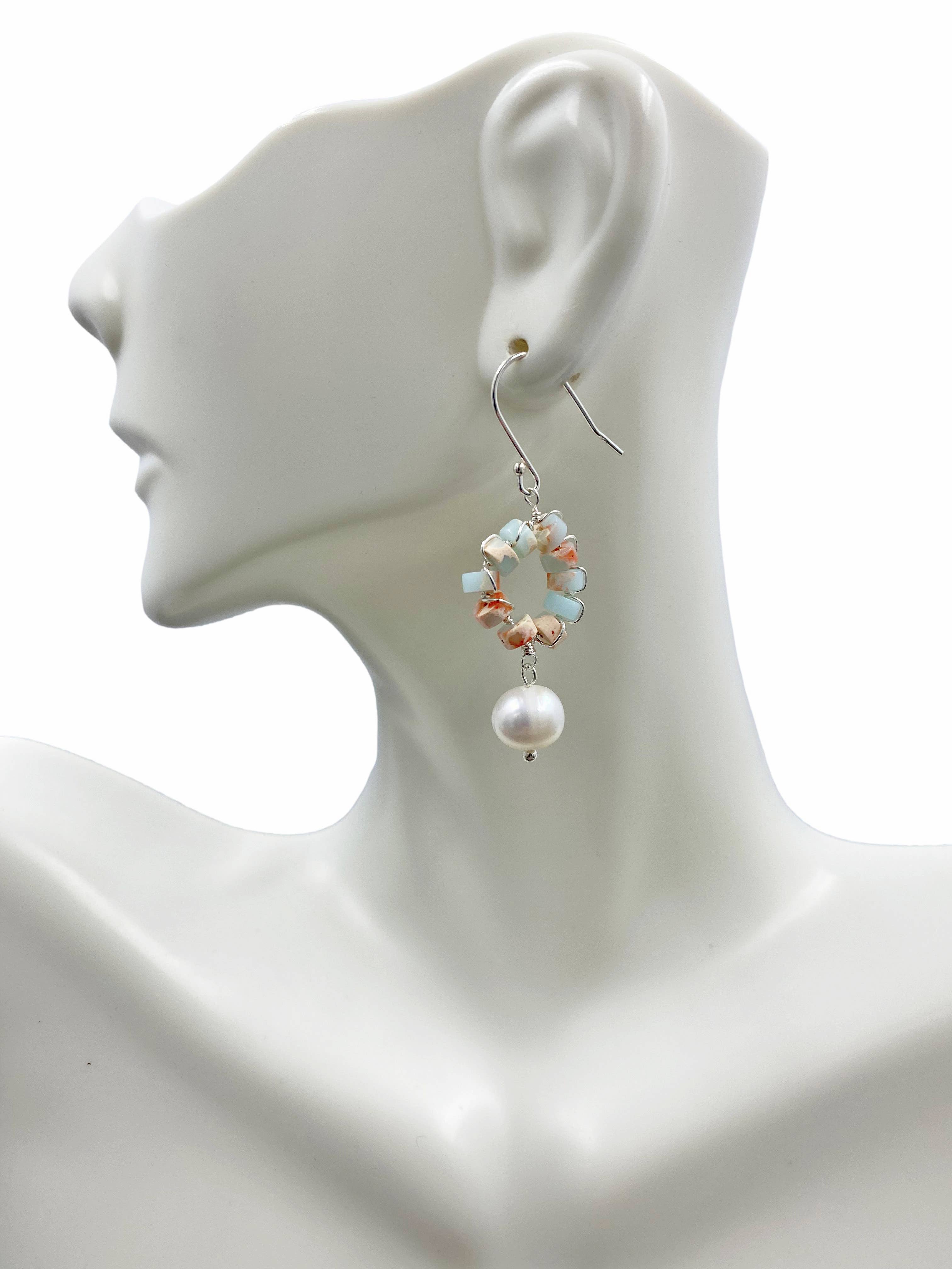 IST Jewelry - Vendita all'ingrosso Orecchini pendenti - Orecchino a cerchio con perline Heishi5