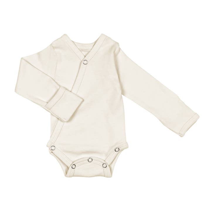 Buttercream | Organic Kimono Bodysuit for wholesale by L'ovedbaby