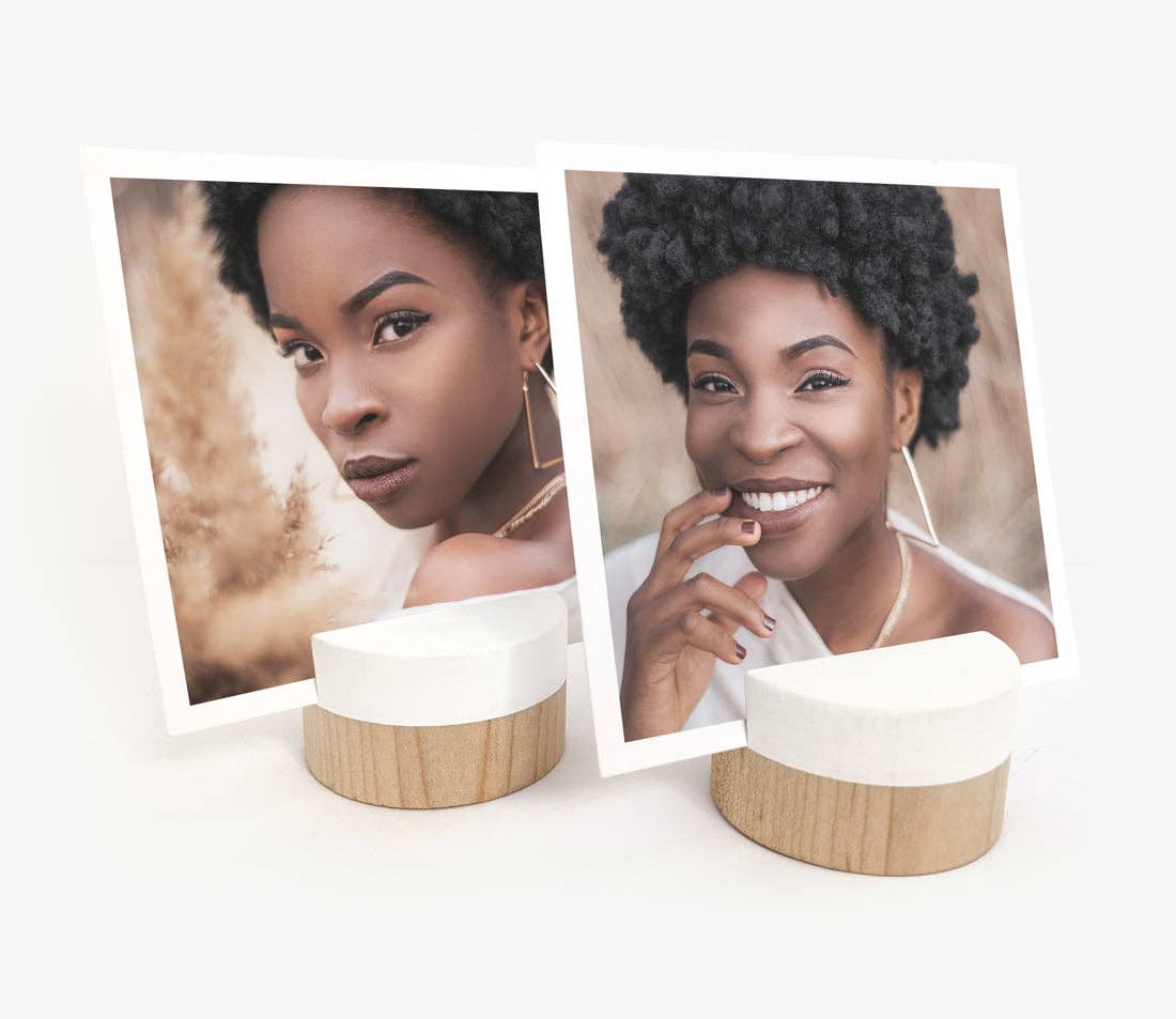 Wooden Objects Co - Wholesale Picture Frame - White Dipped Round Photo Holder9