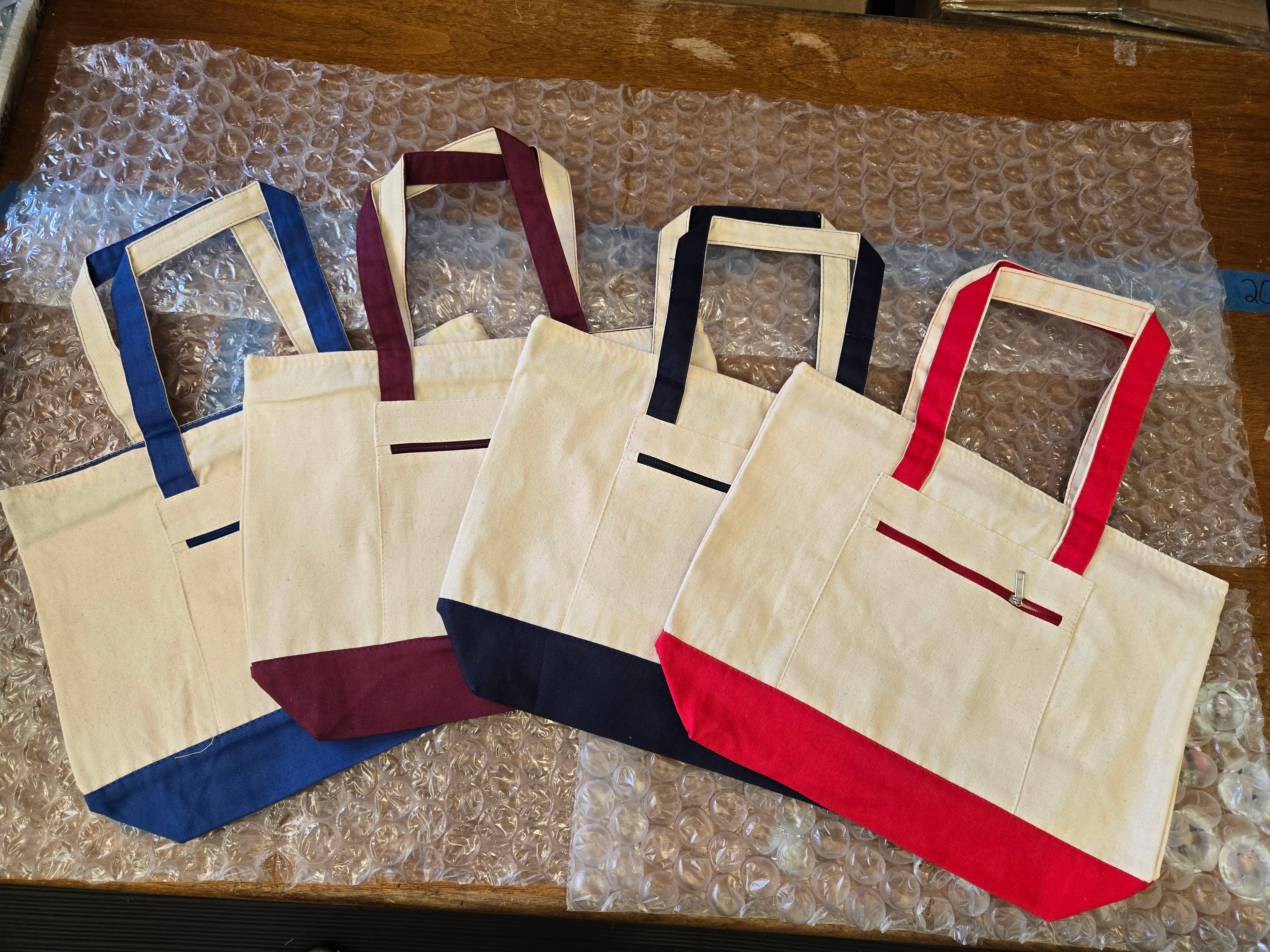 3C Etching - Wholesale Tote Bag - Women's - Custom Logo Market Tote w Vegan Leather Patch5