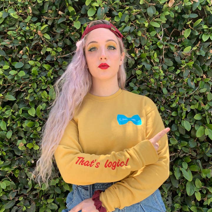 That's Logic! - Tweedle Embroidered Jumper for wholesale by Royal Coven