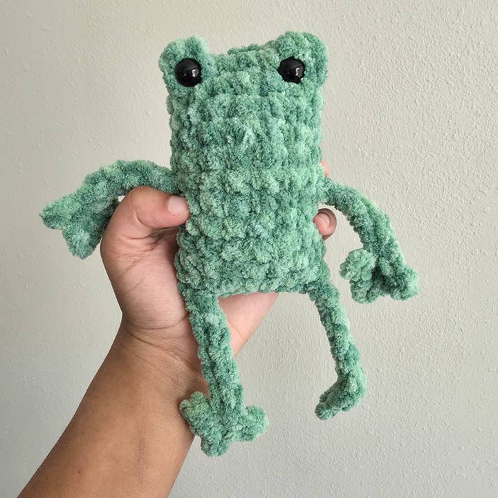 6" Hæklede Frø Plysdyr for engroshandel hos Katie Alay