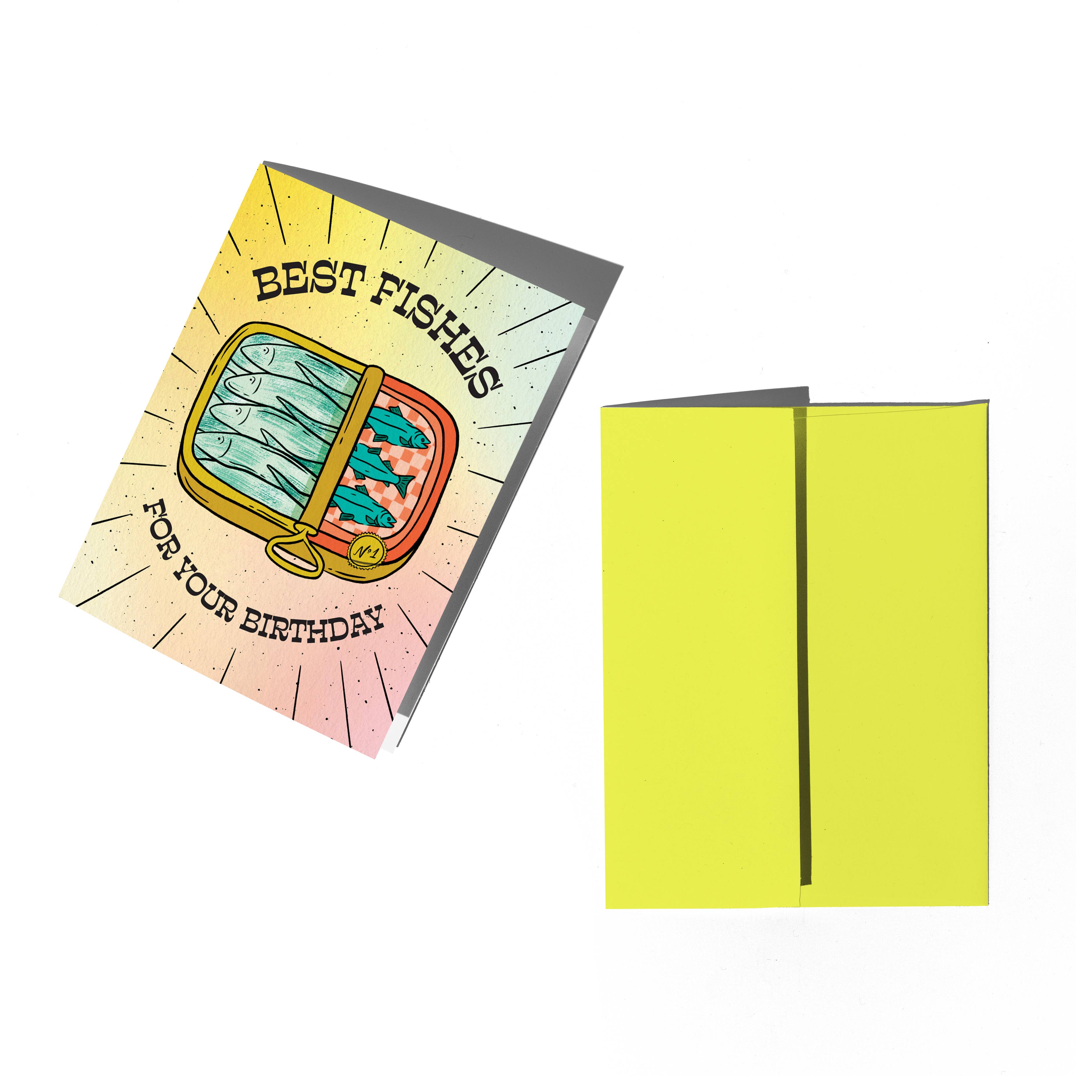 Boss Dotty Paper Co. - Wholesale Birthday Card - Tinned Fish Birthday Card1