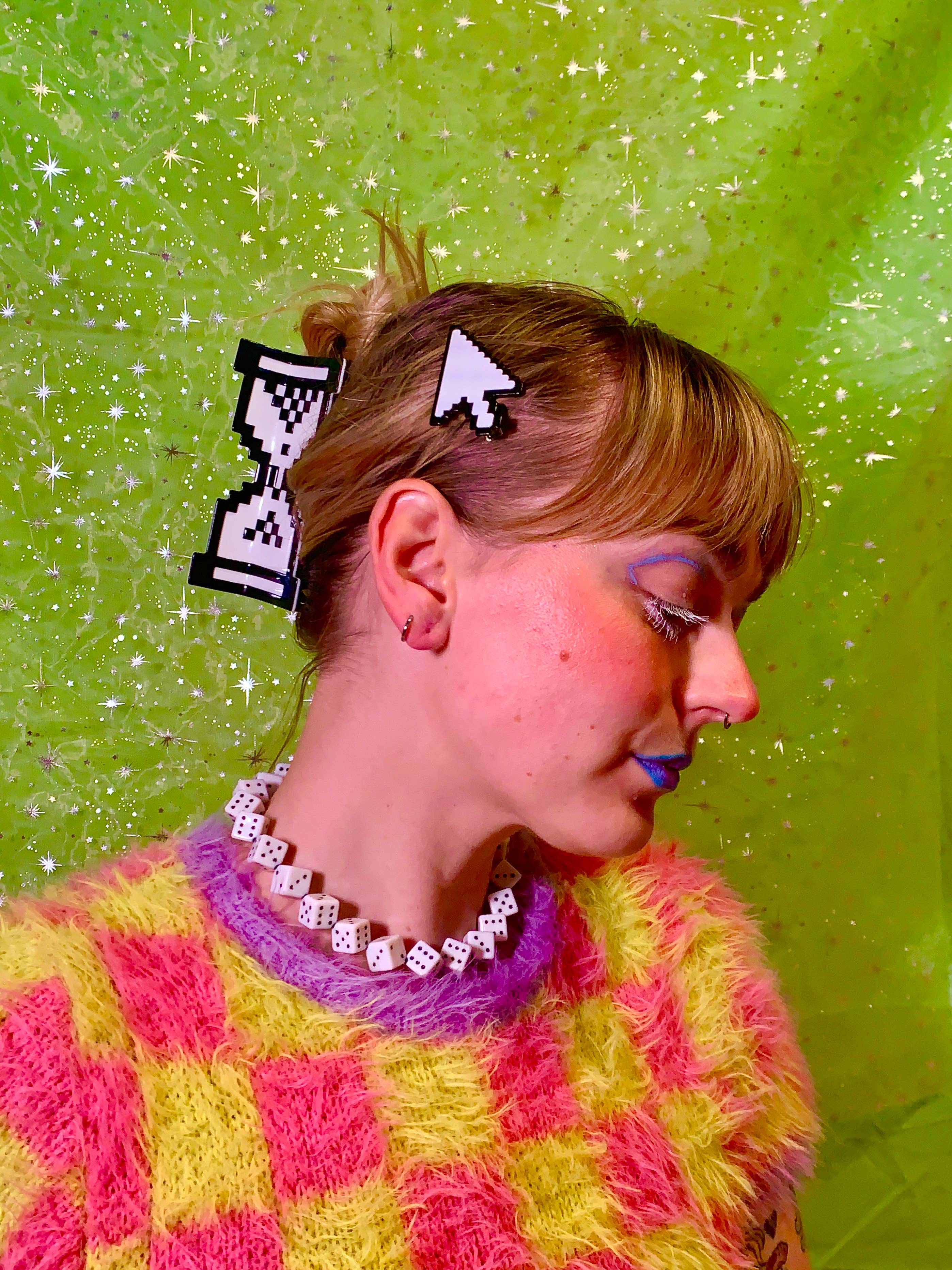 Peach Beast - Wholesale Hair Clip - Women's - Y2K Cursor Hair Clip Set4