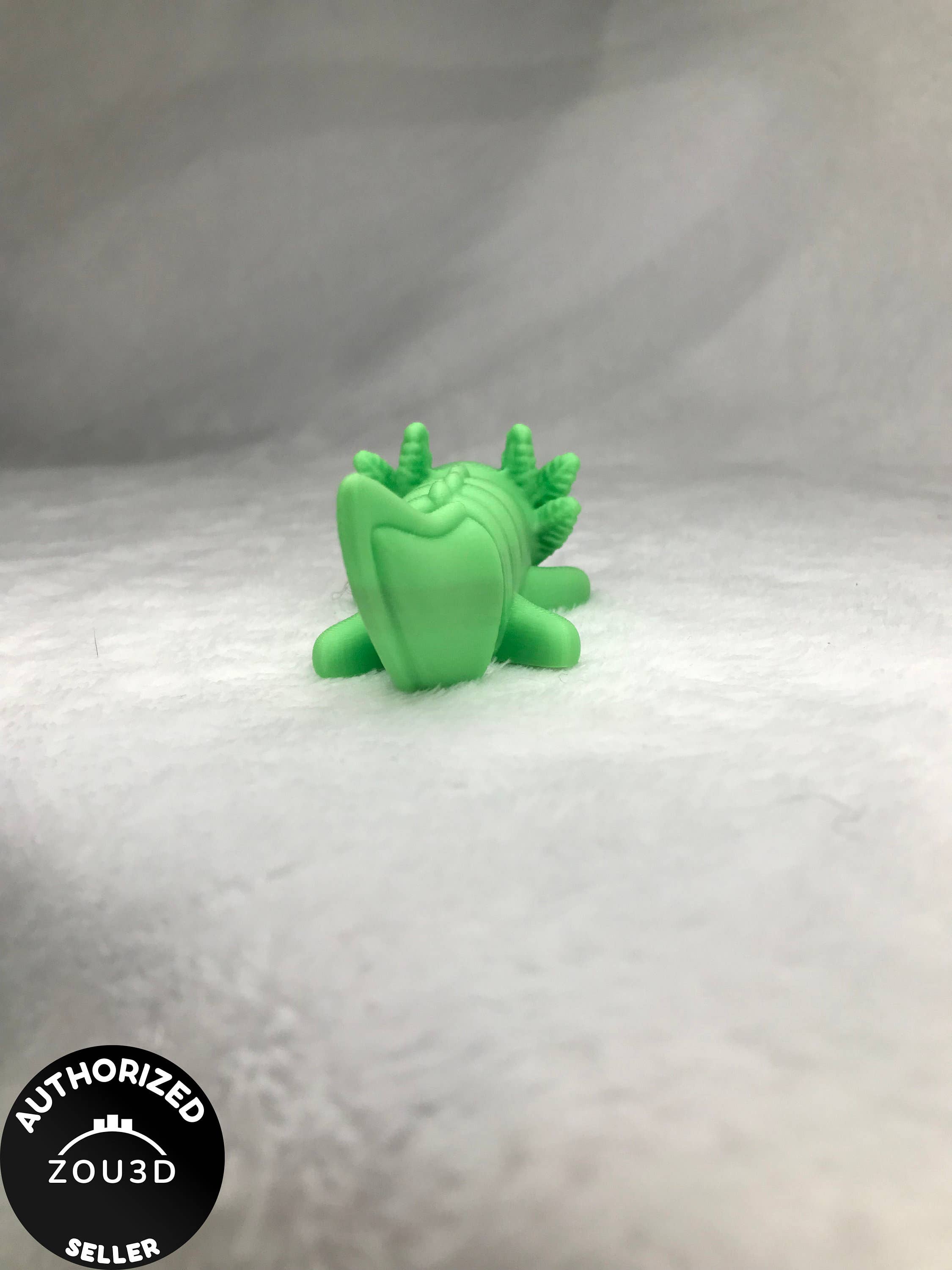 Charles Prints - Vente Fidget/jouet anti-stress – enfant - Axolotl pour bébé/Axolotl articulé pour bébé/Imprimé en 3D/Move2