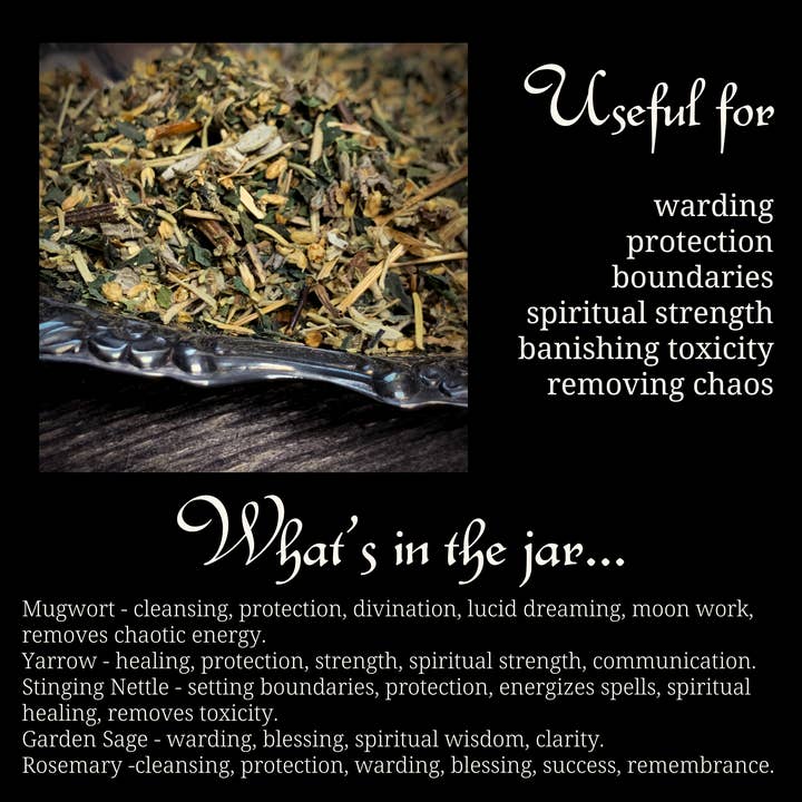 of Forest and Fae - Wholesale Meditation Supplies - Protection Spellwork Herb Blend • for warding and banishing3
