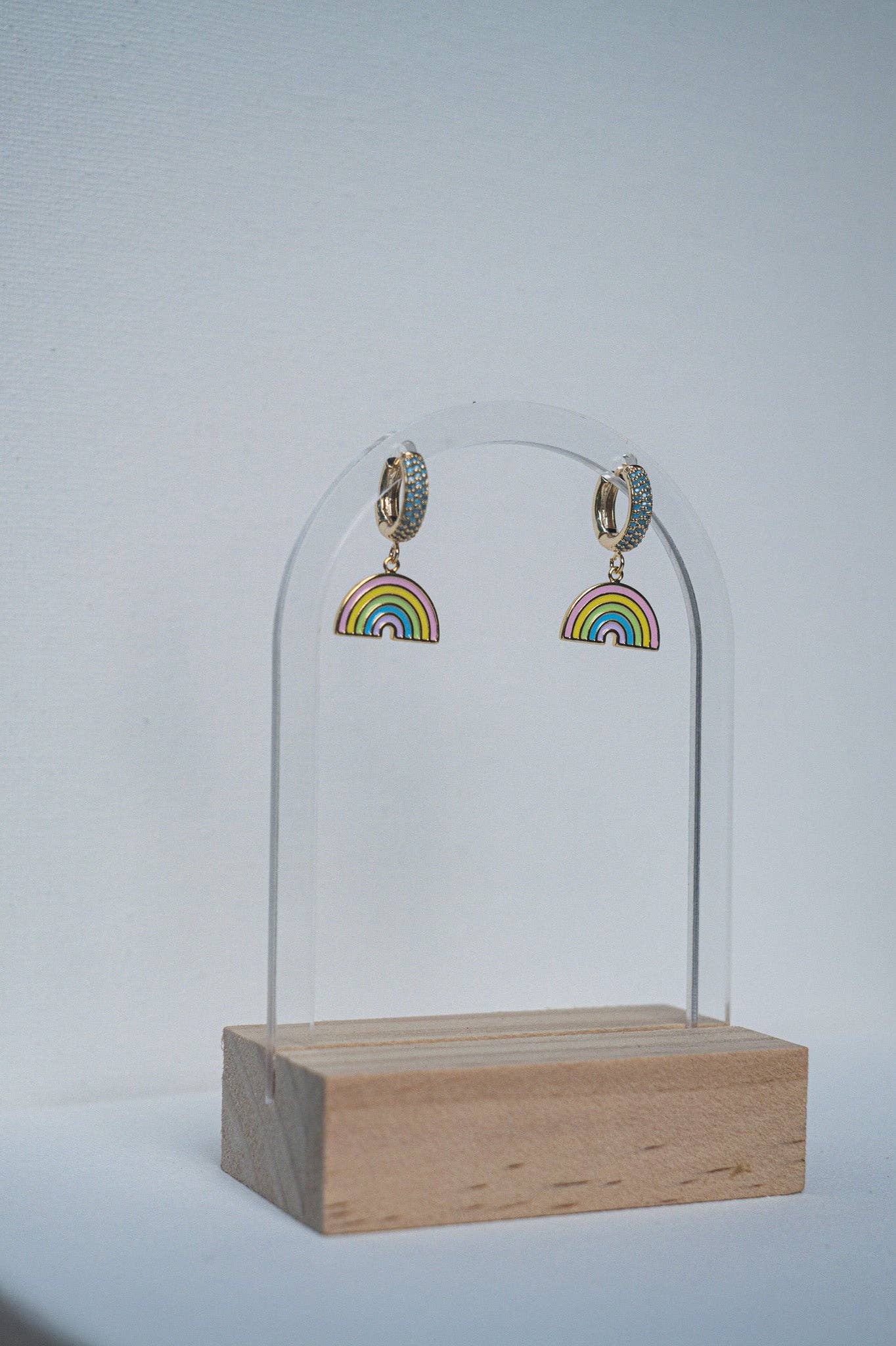 Con Cariño Design - Wholesale Huggie Earrings - Rainbow Road Huggies Kauai made Hawaii inspired1