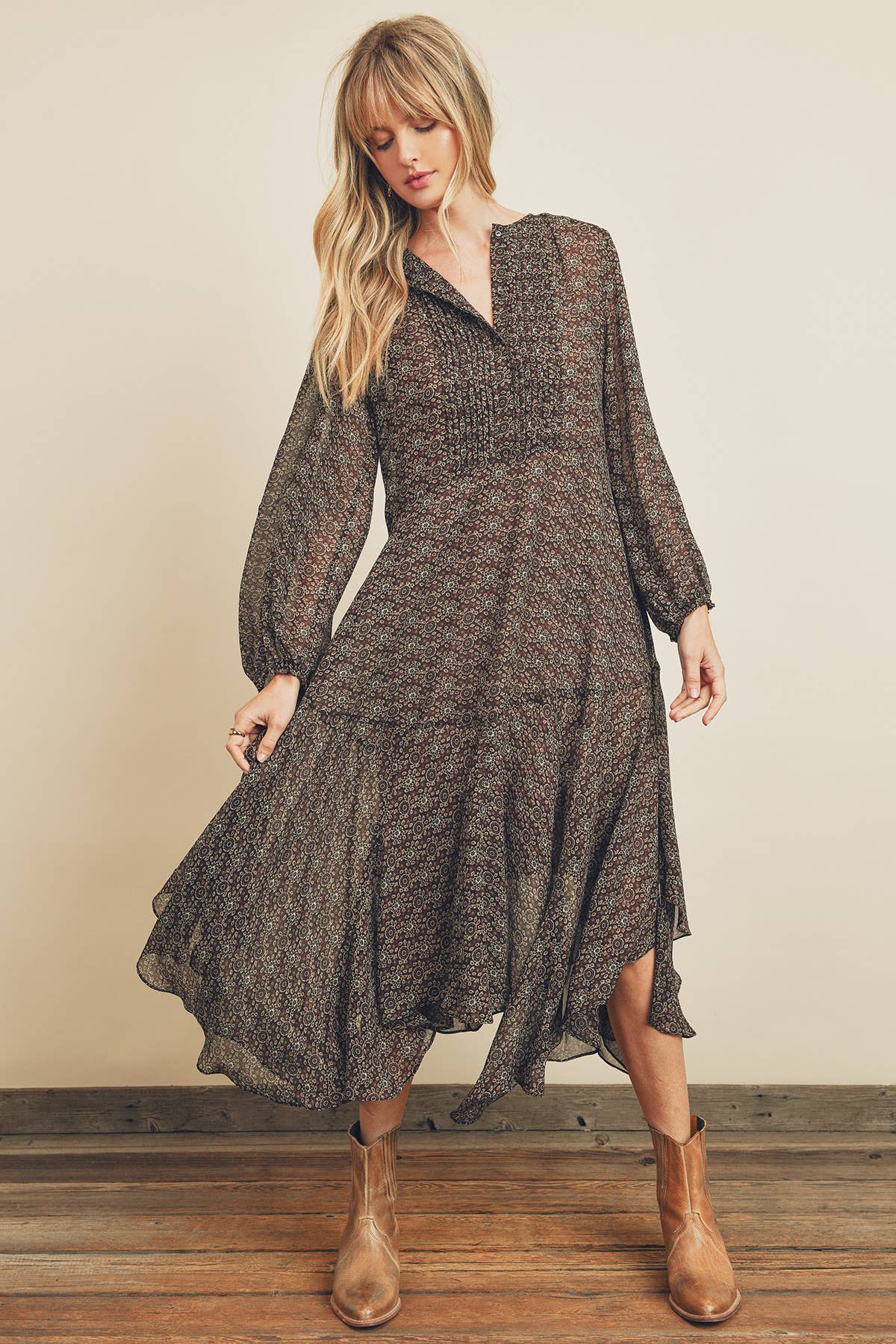 Dress Forum - Vente Robe – femme - FD7107 Robe à ourlet mouchoir Rhapsody2