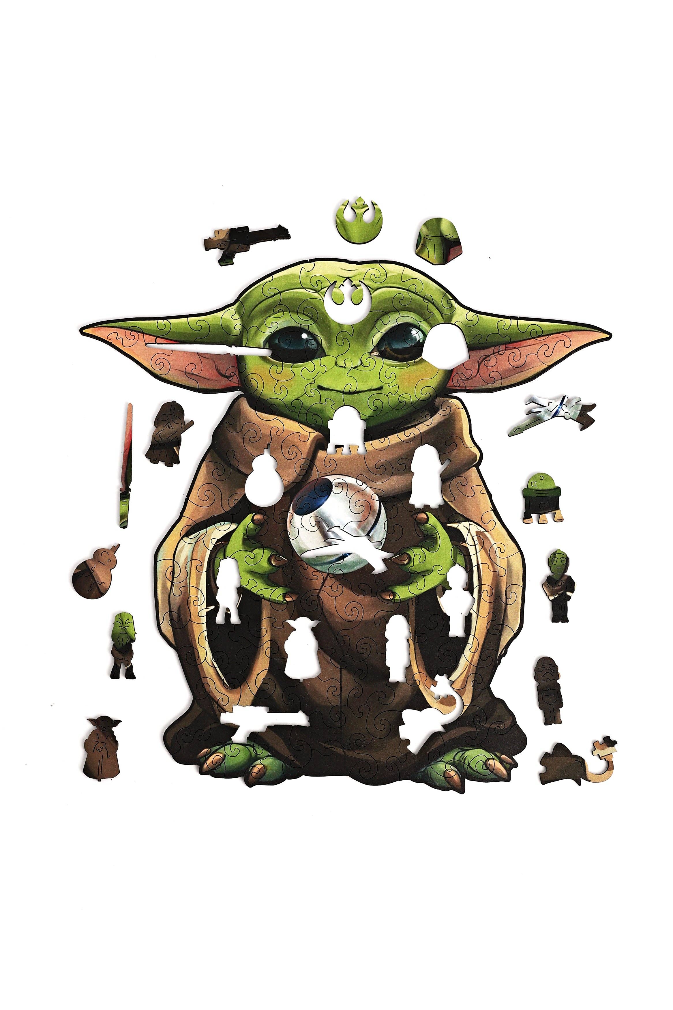 ACTIVE PUZZLES - Wholesale Puzzle - Kids - Baby Yoda Wooden Puzzle1