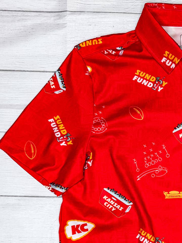 Team Cocktail - Wholesale Polo - Men's - Kansas City Tailgaters 'Sunday Funday' Mens Polo4