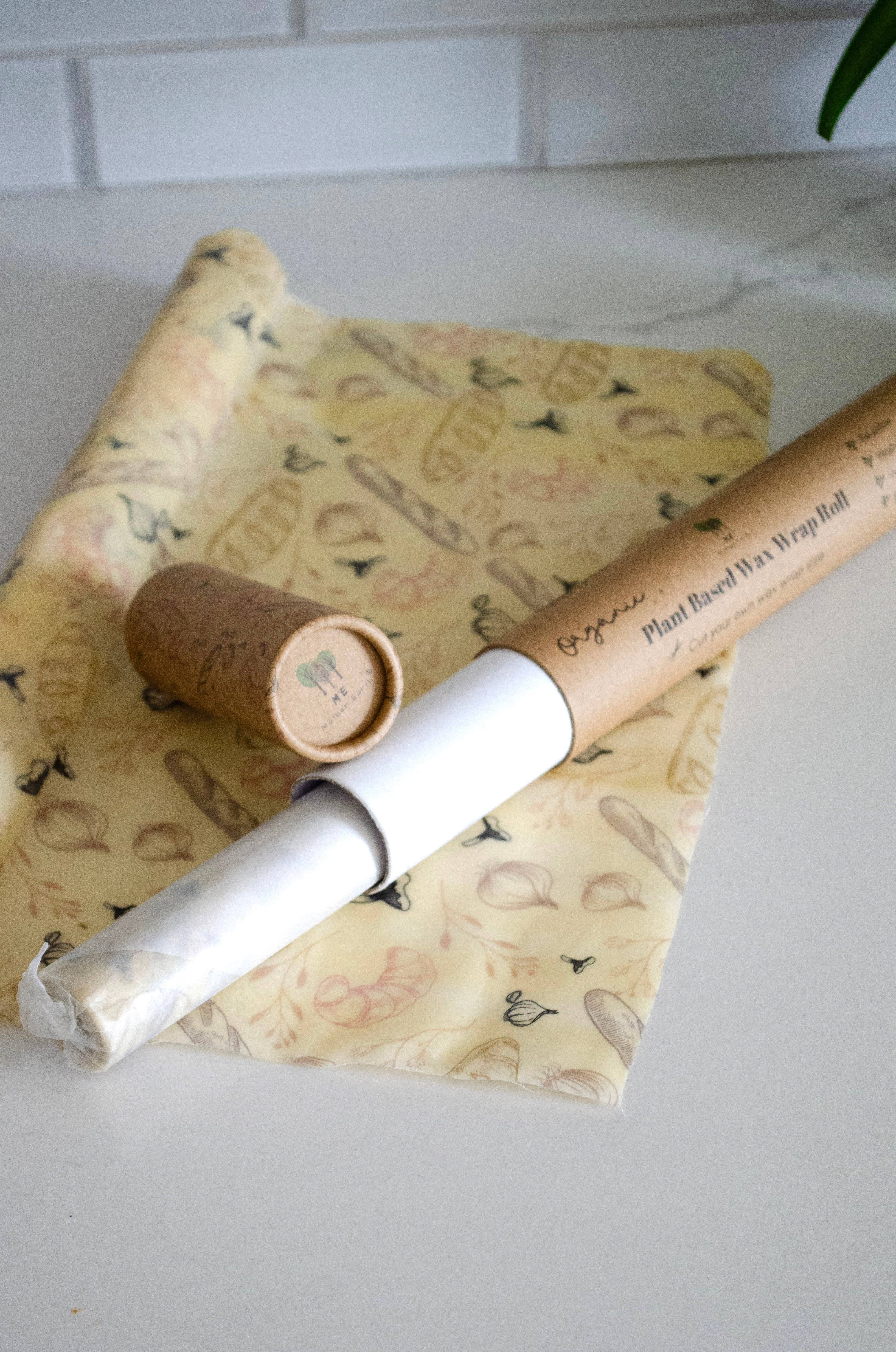 Me Mother Earth - Wholesale Food Storage Wrap/Bag - Eco-Friendly Plant-Based Wax Food Wrap Roll- 5ft5