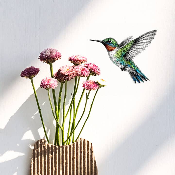Hummingbird wall sticker for wholesale by Fine Forest