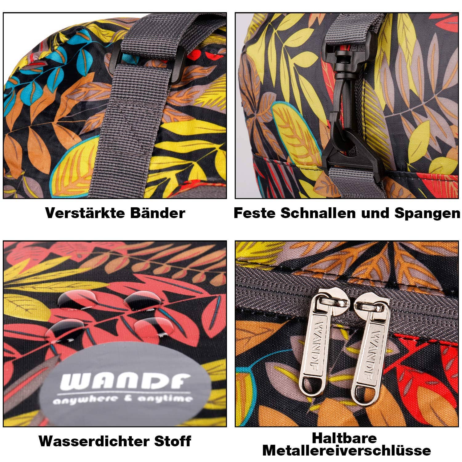 wandf - Wholesale Weekender Bag - Unisex - 40L Travel Duffel Bag Nylon Carry on Weekender Overnight32