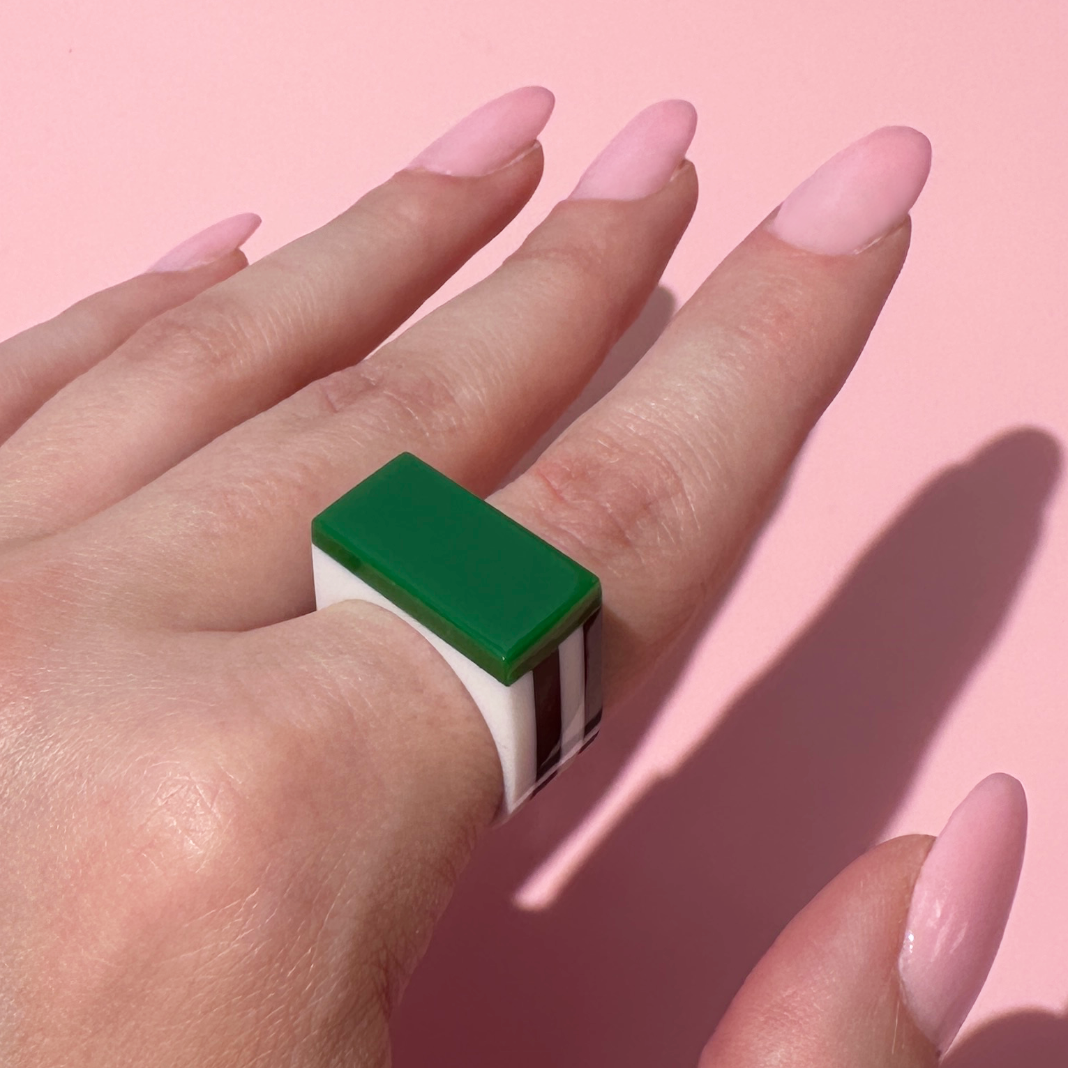 Combinist Goods - Wholesale Cocktail/Statement Ring - Block Ring0