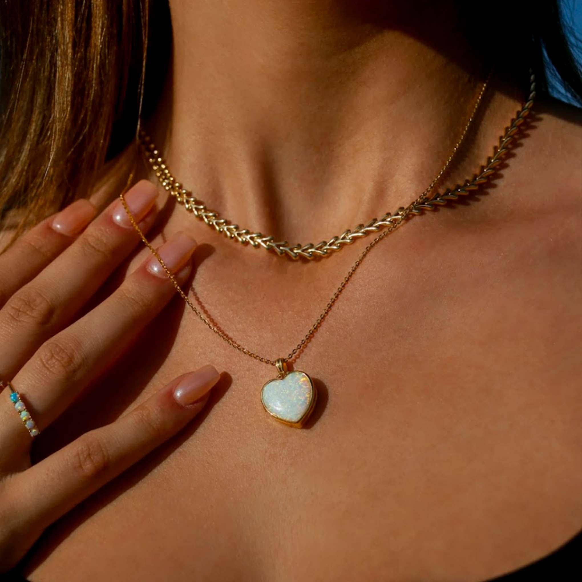 La Kaiser - Vendita all'ingrosso Collane con medaglione - Medaglione Mia Heart Of Opal3