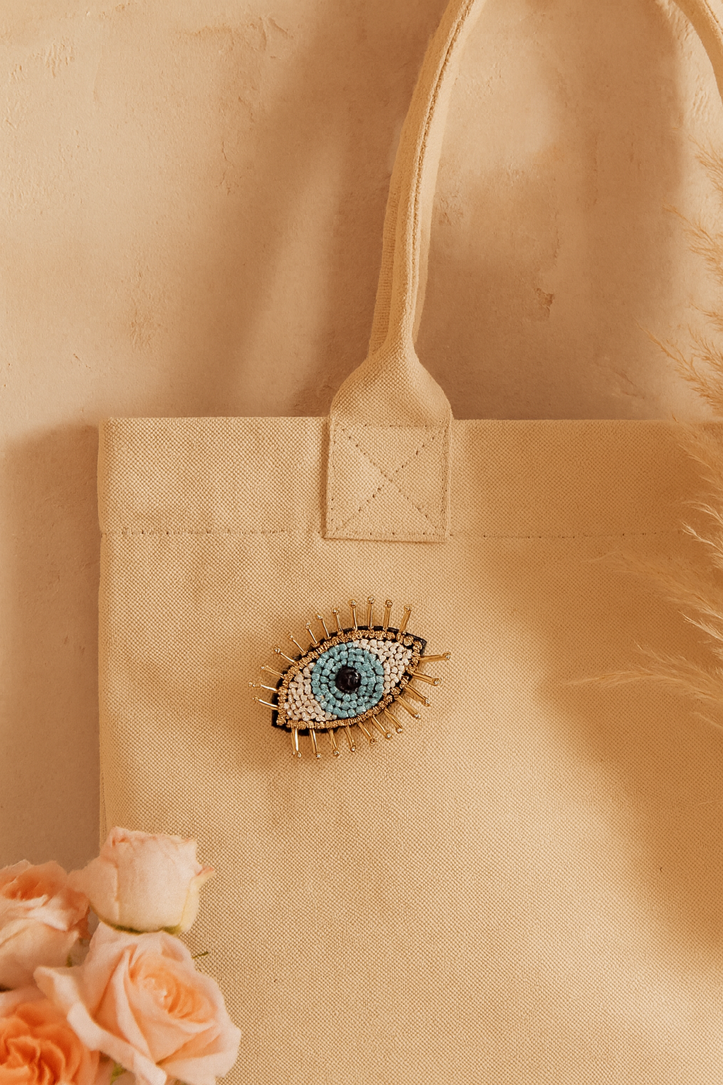 Matr Boomie Fair Trade – wholesale Brooch – Bala Mani Beaded Evil Eye Brooch Pin - Handmade, Fair Trade3