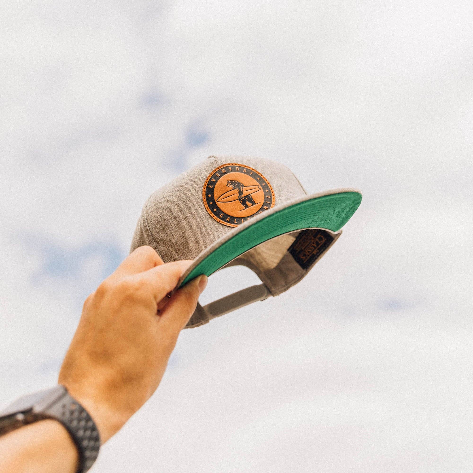 Everyday California - Wholesale Flat Brim Cap - Unisex - Marine Layer Wool Hat - California Surfing Bear Hat4