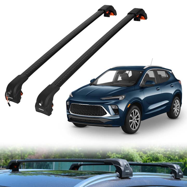 2PC Heavy Duty Roof Rack Crossbars for Buick Encore GX 2020-2026 w/ Flush Rails for wholesale by Erkul Auto USA
