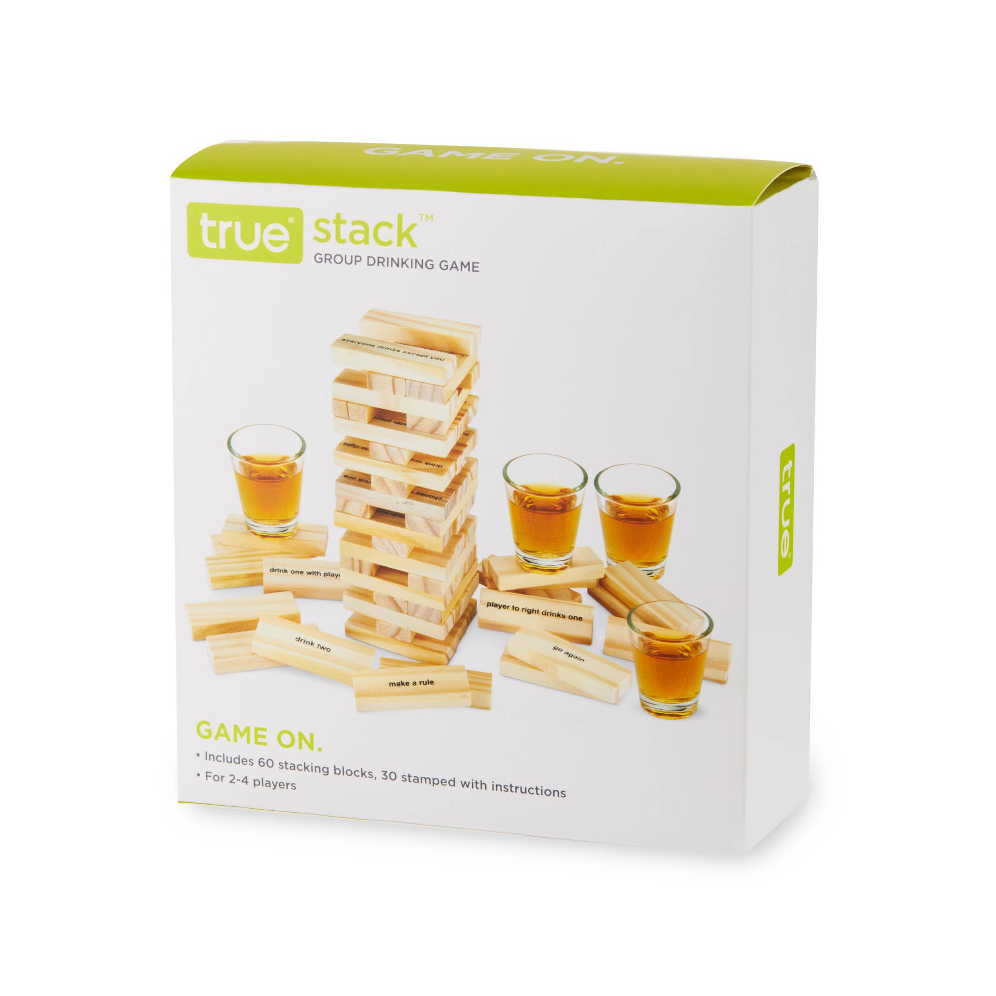 TRUE - Wholesale Stacking Game - Stack Block Stacking Party Drinking Game with Shot Glasses1