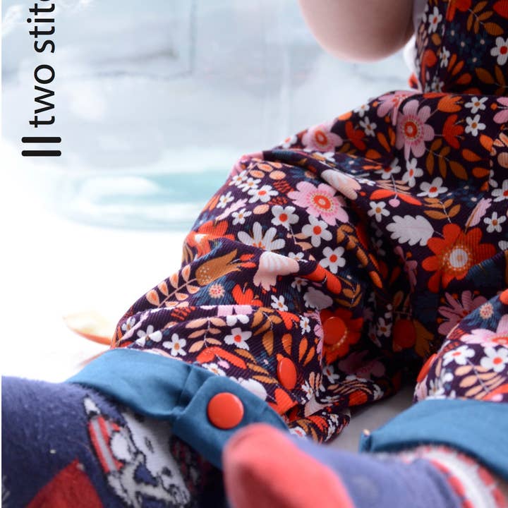 Two Stitches Patterns – wholesale Craft sewing kit – Frankie Dungarees & Dress Sewing Pattern for Childrenswear