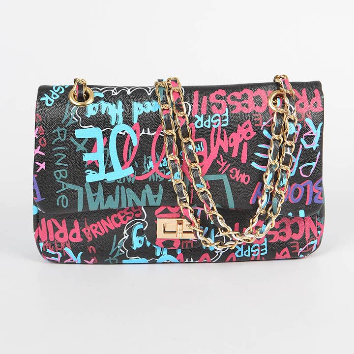 3AM BY H&D ACCESSORIES - Wholesale Clutch Bag - Women's - Graffiti Gradiating Clutch