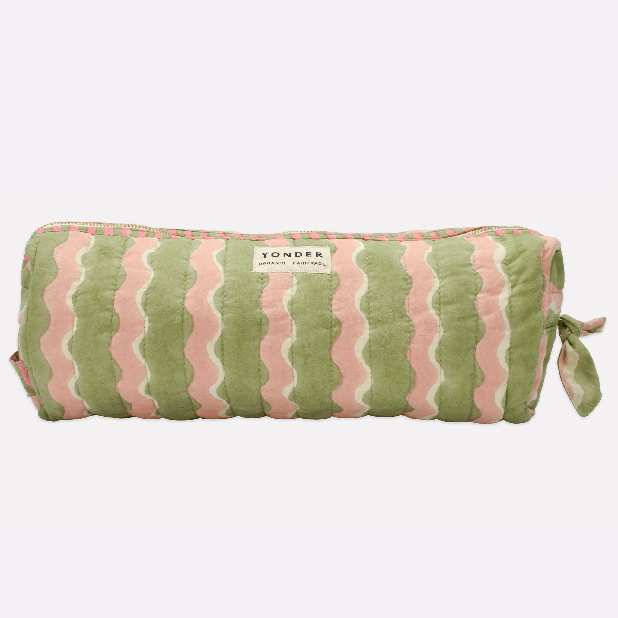 YONDER. – wholesale Toiletry bag – women's – Quilted Baguette Wash Bag | Whirly | Mint0