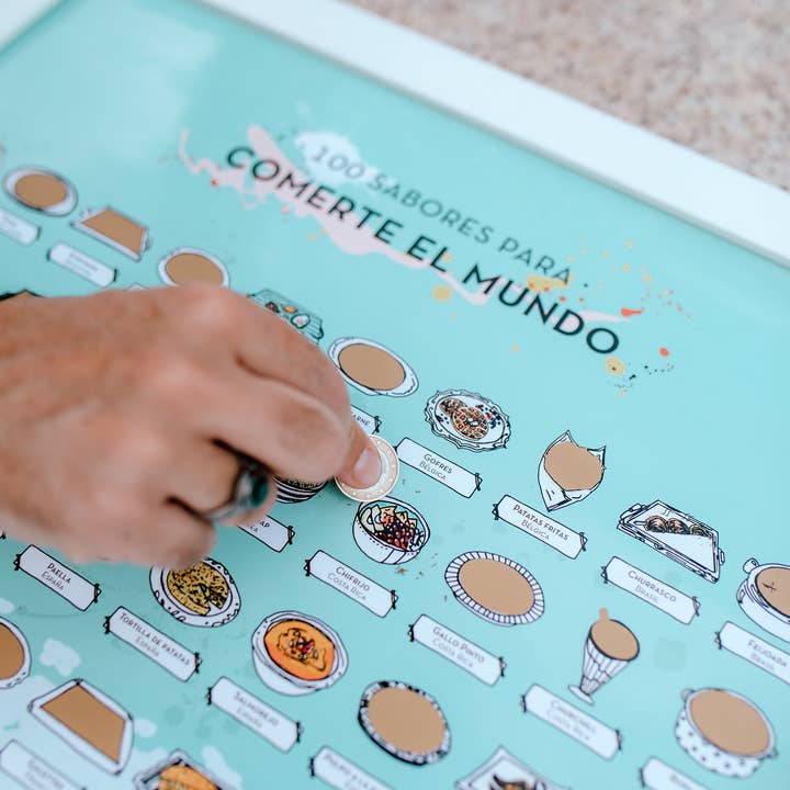 Scratch-Off Sheets Pack: 100 Flavors to Eat the World for wholesale by ENJOYERS