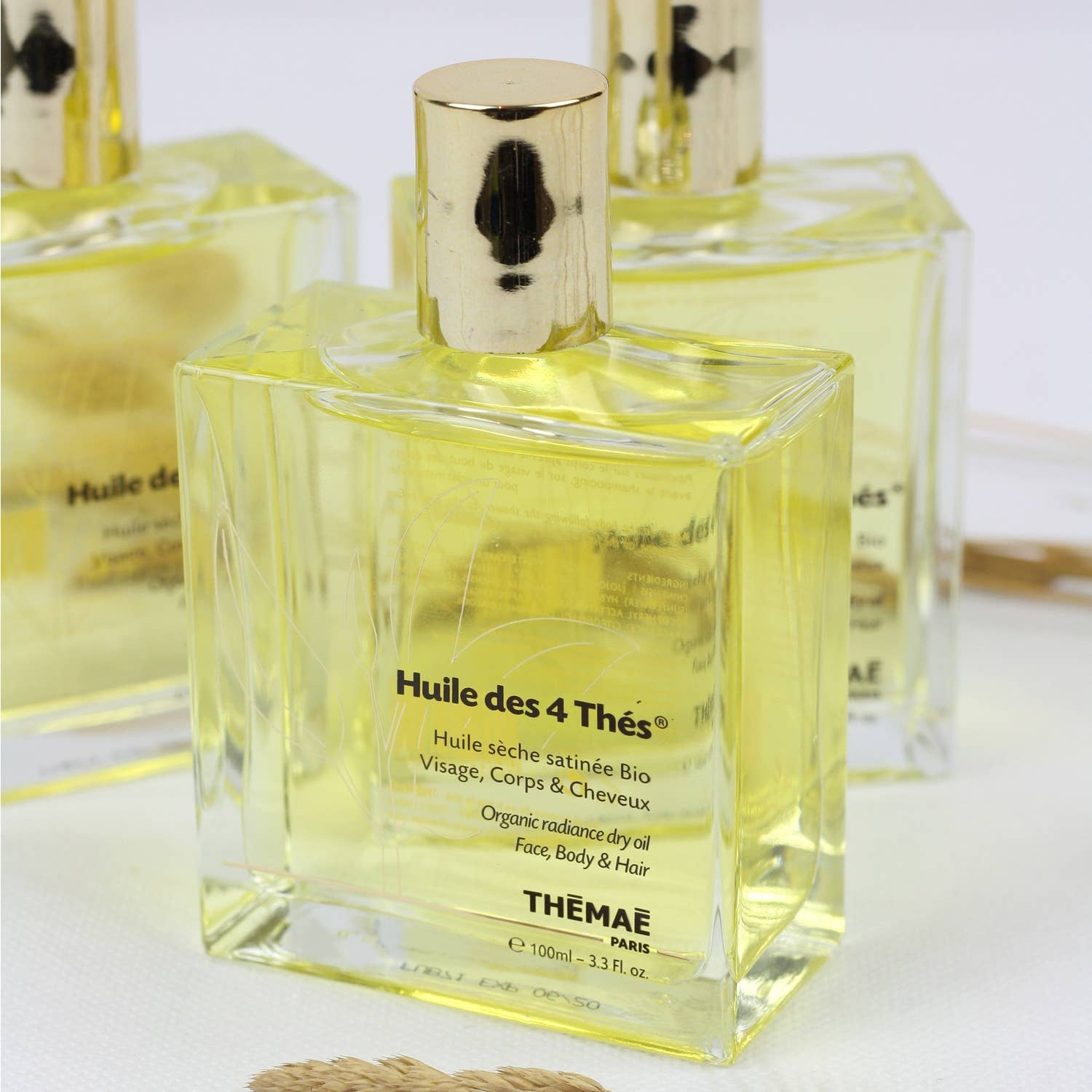 THÉMAÉ – Großhandel Bade-/Körperöl – 30 ml Huile des 4 Thés® – Satinöl für Gesicht, Körper & Haare1