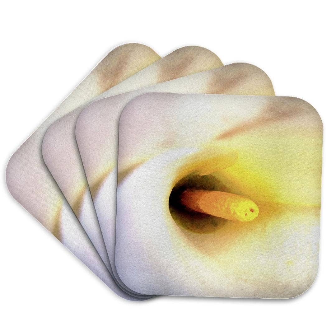 3dRose - Wholesale Onderzetters - 3dRose, Crème Witte Calla Lelie Close-up Abstracte Kunst, Onderzetter7