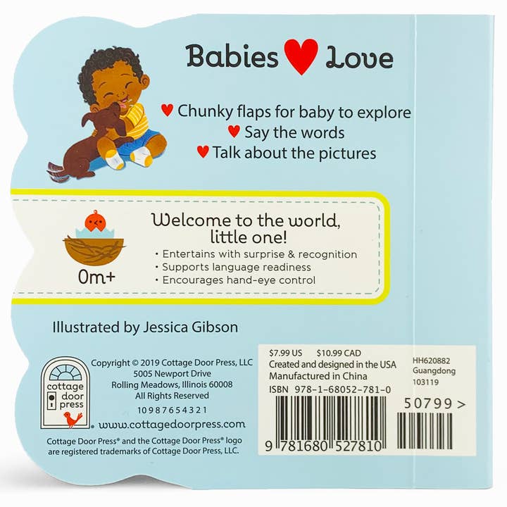 Cottage Door Press - Wholesale Baby & Toddler Book (0-2) - Babies Love Puppies Lift-a-Flap Board Book2