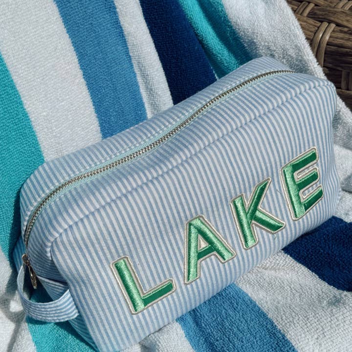KENZKUSTOMZ - Wholesale Pouch - Women's - Lake - Blue Seersucker Large