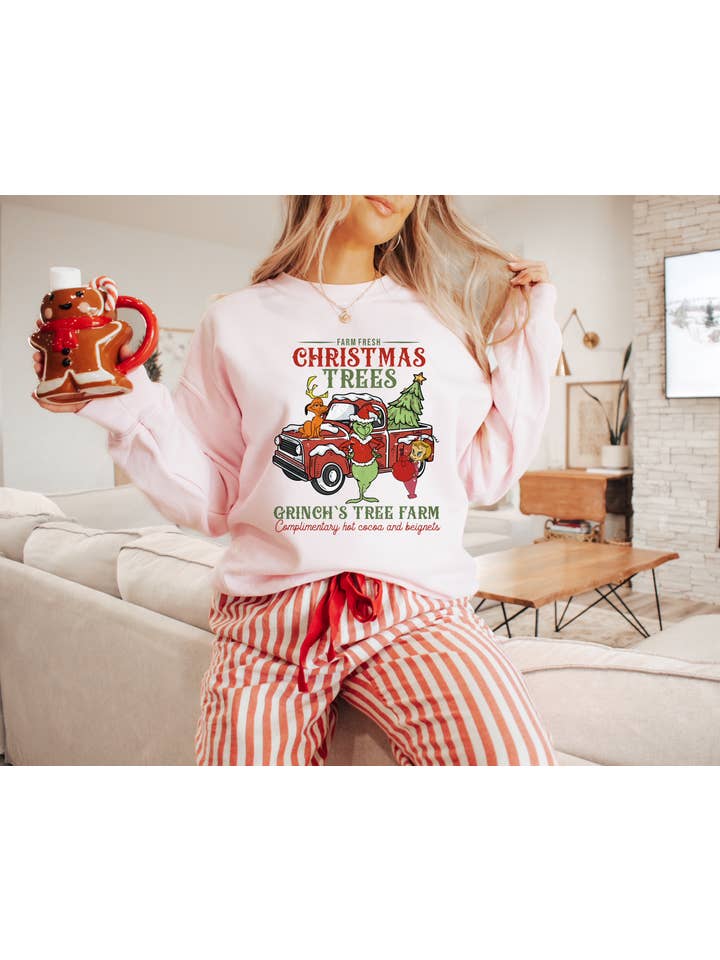 Not So Plain Jane Tshirts - Wholesale Screen Printed T-Shirt - Women's - Grinch's Christmas Tree Farm4